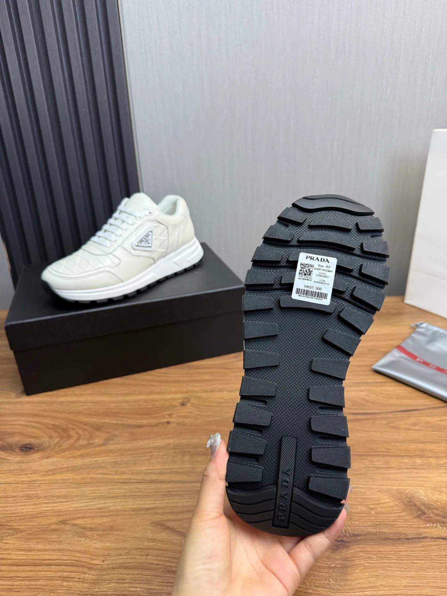 Men's shoes 520💰 [PRADA] Men's shoes are popular in the counter, official website is synchronized, high-quality shipments ✔️Original cowhide splicing + cowhide lining, 1🆚1 replica, original original sole, 38-45 (45 customized, non-refundable)